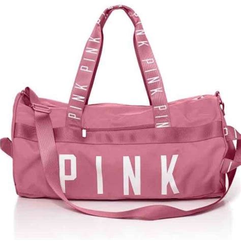 fake pink duffle bag|pink duffle bags victoria secret.